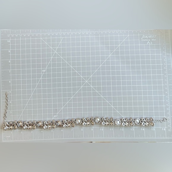 Vintage Crystal Rhinestone Statement Necklace - Picture 17 of 17